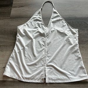 Fabletics White Halter Workout Tank Top